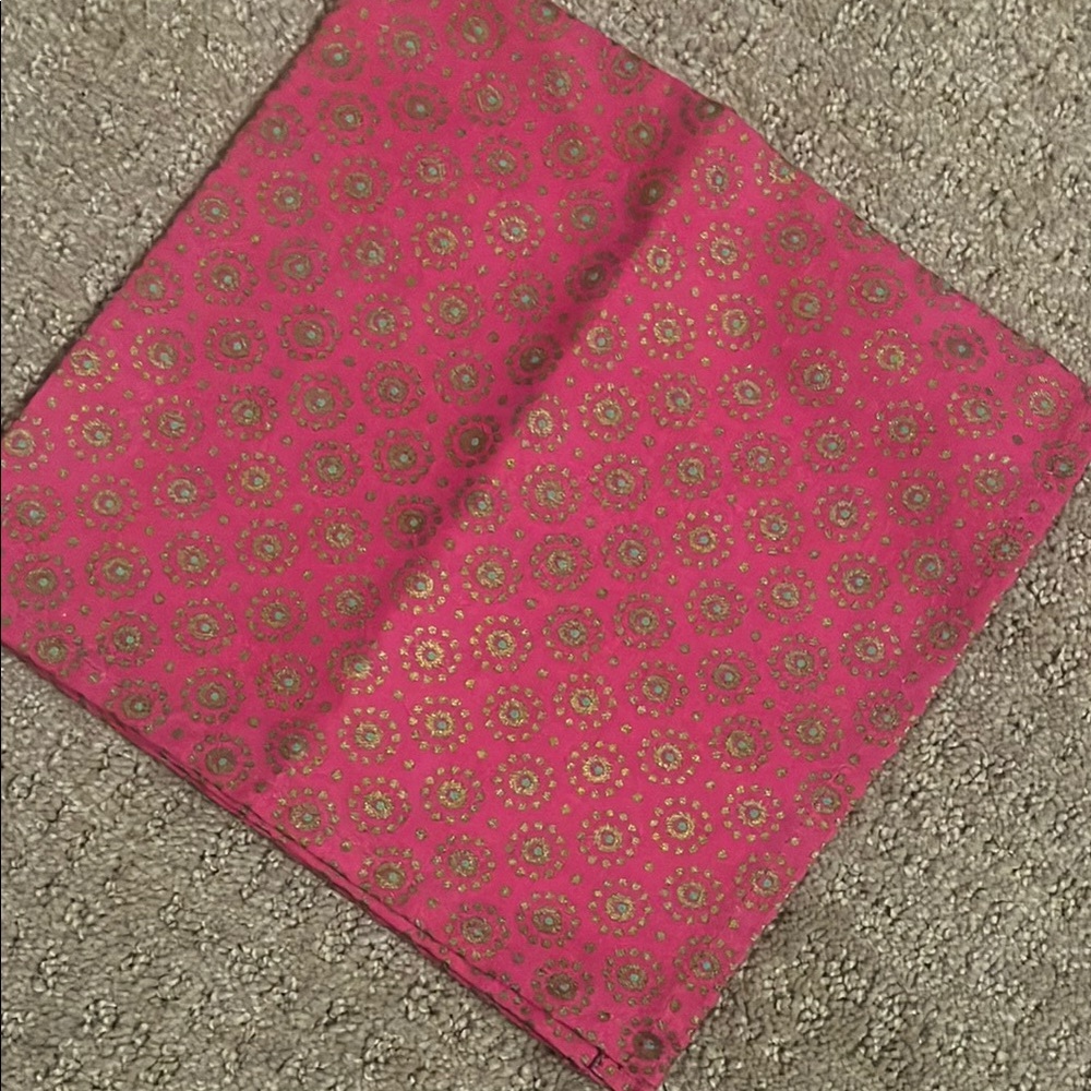 Elegant Pink and Gold Cloth Napkin “19 x 19”